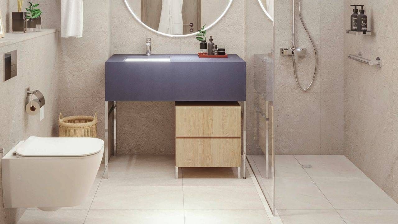 Bloom Arjaan by Rotana one-bedroom apartment living area featuring modern furnishings on Saadiyat Island Abu Dhabi