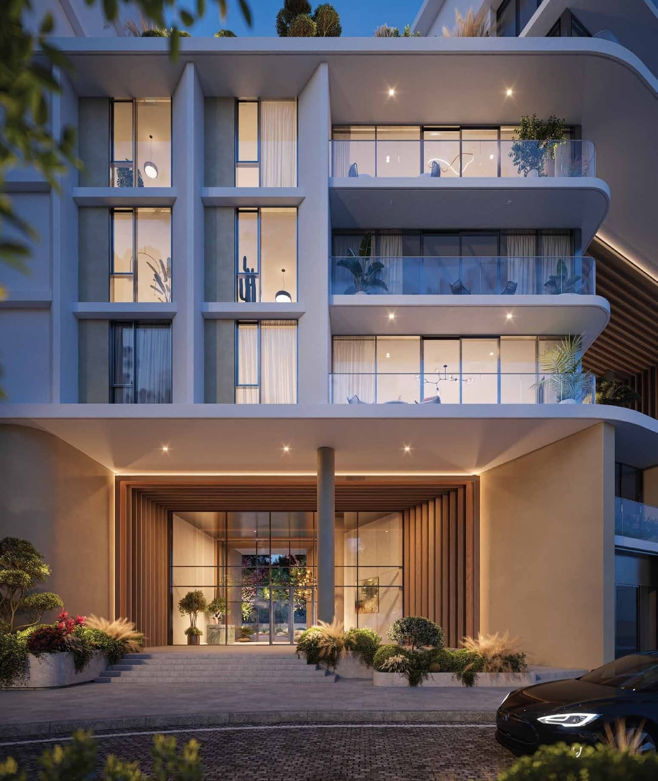 Solea by Taraf contemporary facade in Abu Dhabi