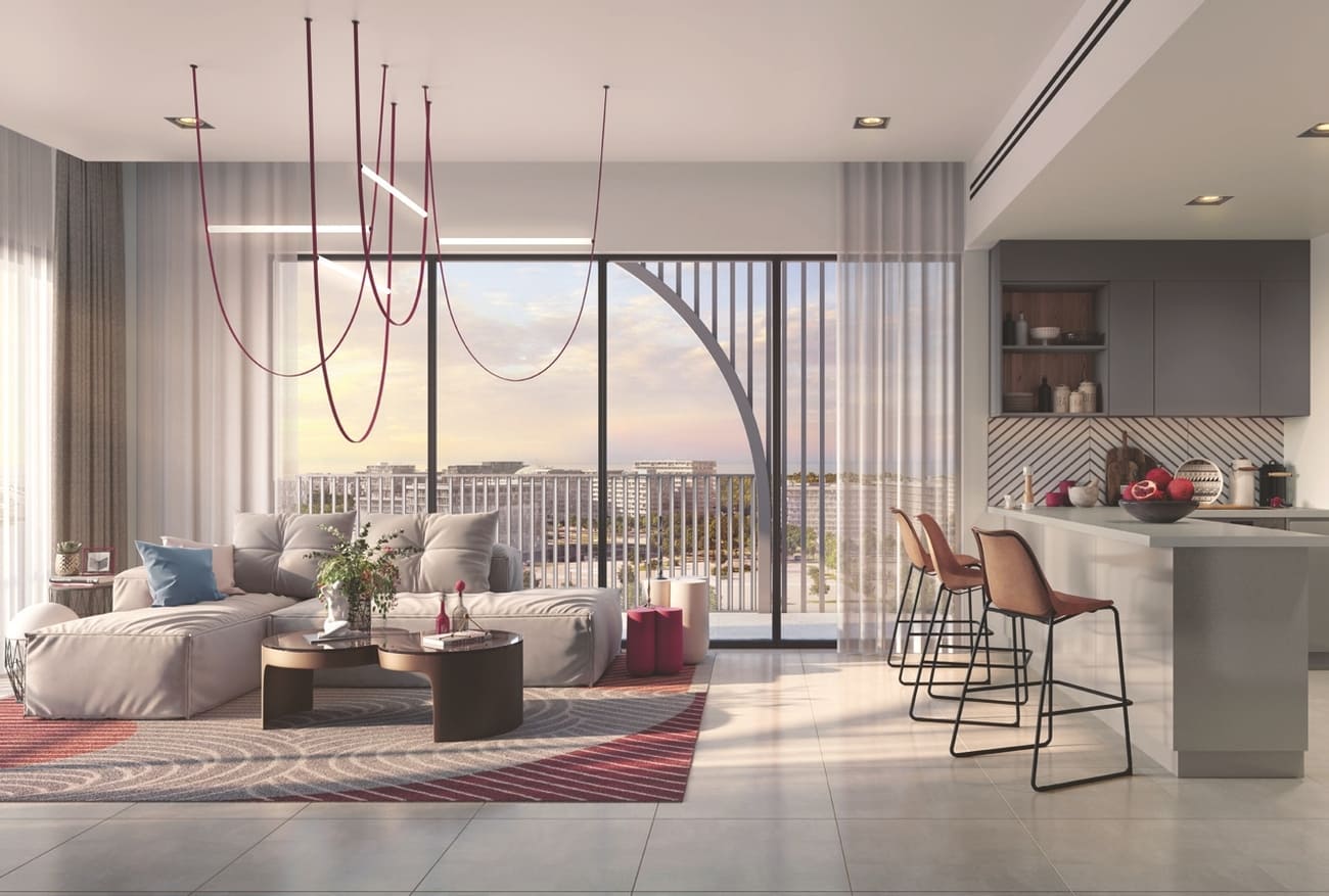 Nouran Living modern kitchen apartment interior Abu Dhabi